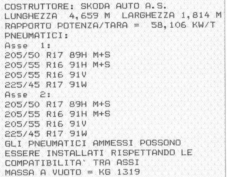 dimensione gomme VS libretto di circolazione - Škoda Octavia 3 (2013-2019)  - Skoda Club Italia - Pagina 4